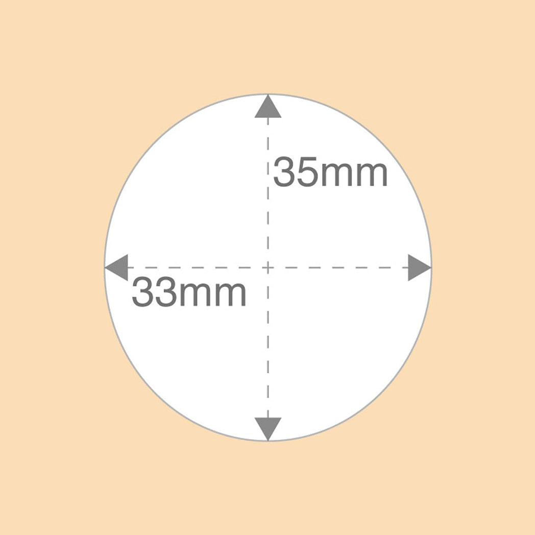 丸型テープ（茶）