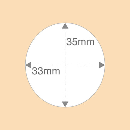 丸型テープ（茶）